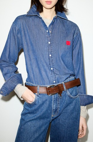 Bombažna denim srajca