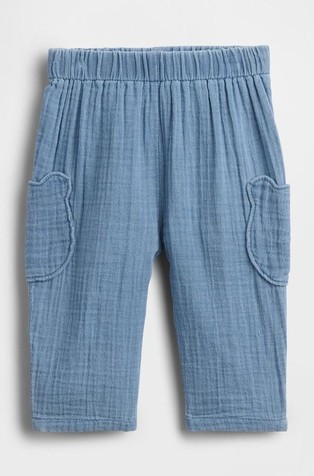 Medvedek Brannan hlače z zmečkanim videzom za dojenčke