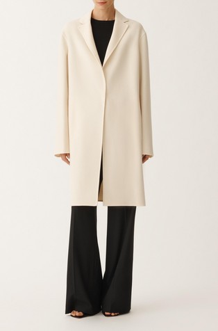 Regular fit wool coat