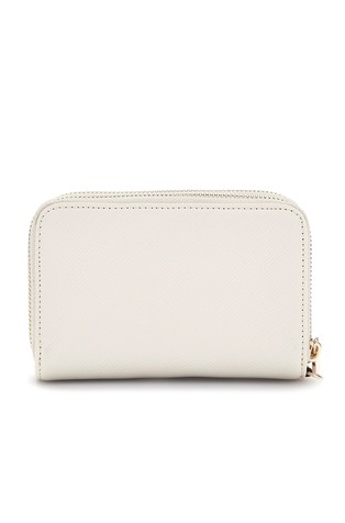 GUESS Laurel denarnica z dvema zadrgama Bela - Bone 2