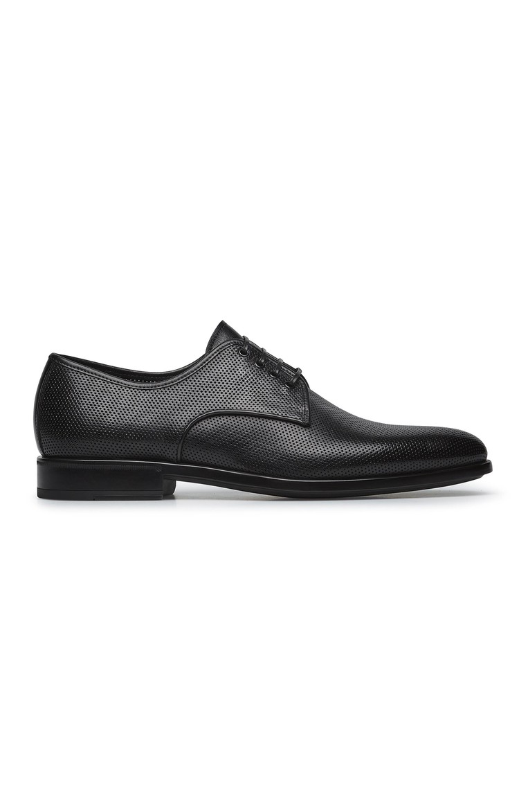 FABI Perforated leather lace-ups Black 