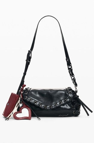 Small faux-leather bag