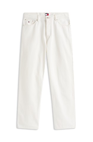 TOMMY HILFIGER TH x F1 MOVIE relaxed fit jeans hlače Bela - White 5