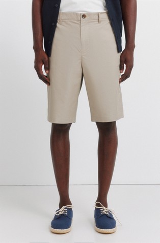 Relaxed fit cotton Bermuda shorts