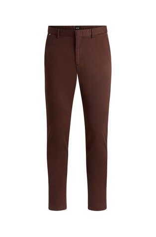 Slim fit chino hlače iz raztegljive bombažne mešanice