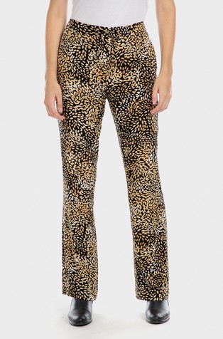 Printed viscose trousers