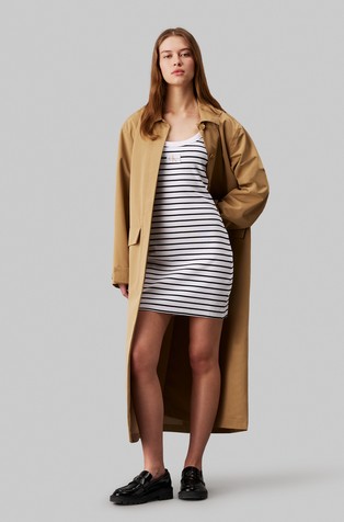Striped Cotton Tank Dress