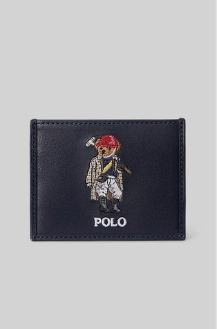 Polo Bear usnjena denarnica za kartice