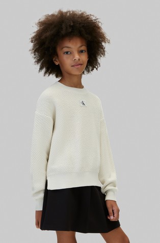 Monologo Badge Cotton Sweater