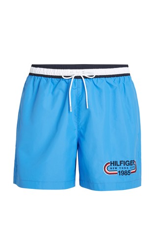 TOMMY HILFIGER Logo kopalke z zatezno vrvico Modra - Blue 4
