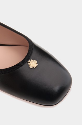 BALLY Balerinke iz nappa usnja Črna - Black 5