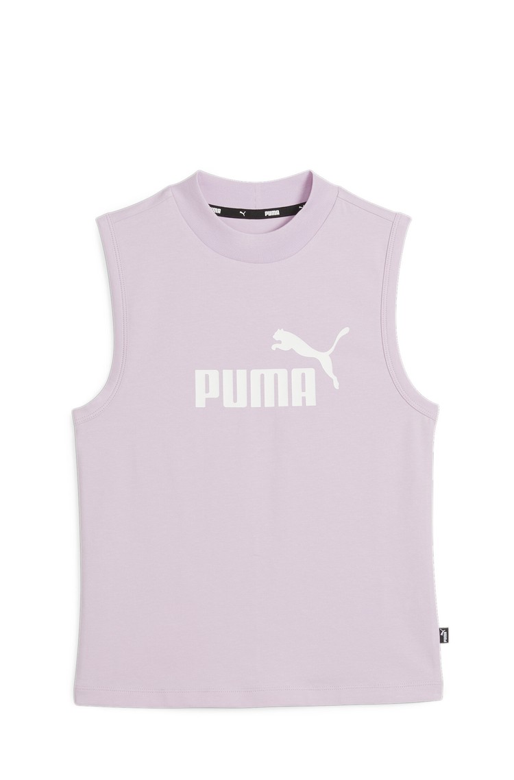 PUMA Essentials slim fit logo majica brez rokavov Roza - Pink Dust 
