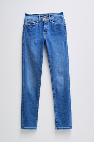 SALSA JEANS Secret Push In slim fit jeans hlače Modra - Blue 7