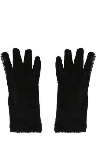 LIU JO Gloves with pin Black / White 2