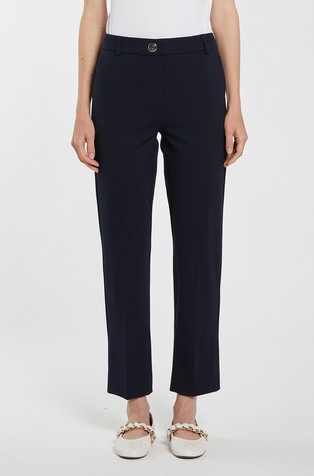 Viscose-blend chino trousers