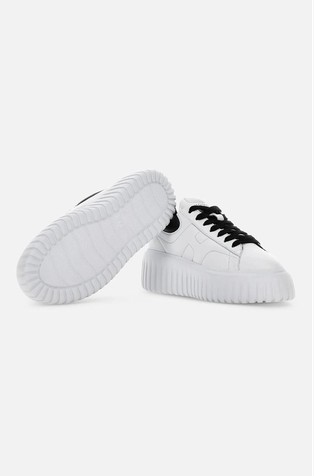 HOGAN H-Stripe Leather Sneakers White / Black 4
