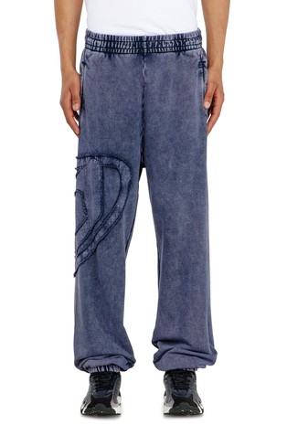 Organic cotton sweatpants with Oval D patch