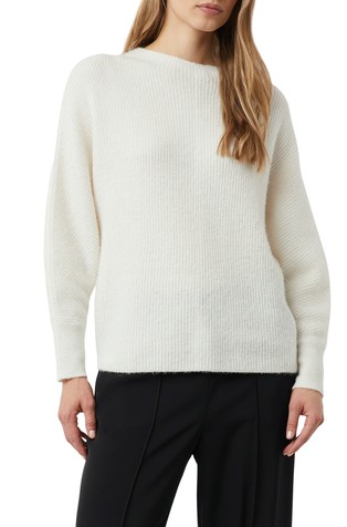 Pleten pulover z netopirskimi rokavi