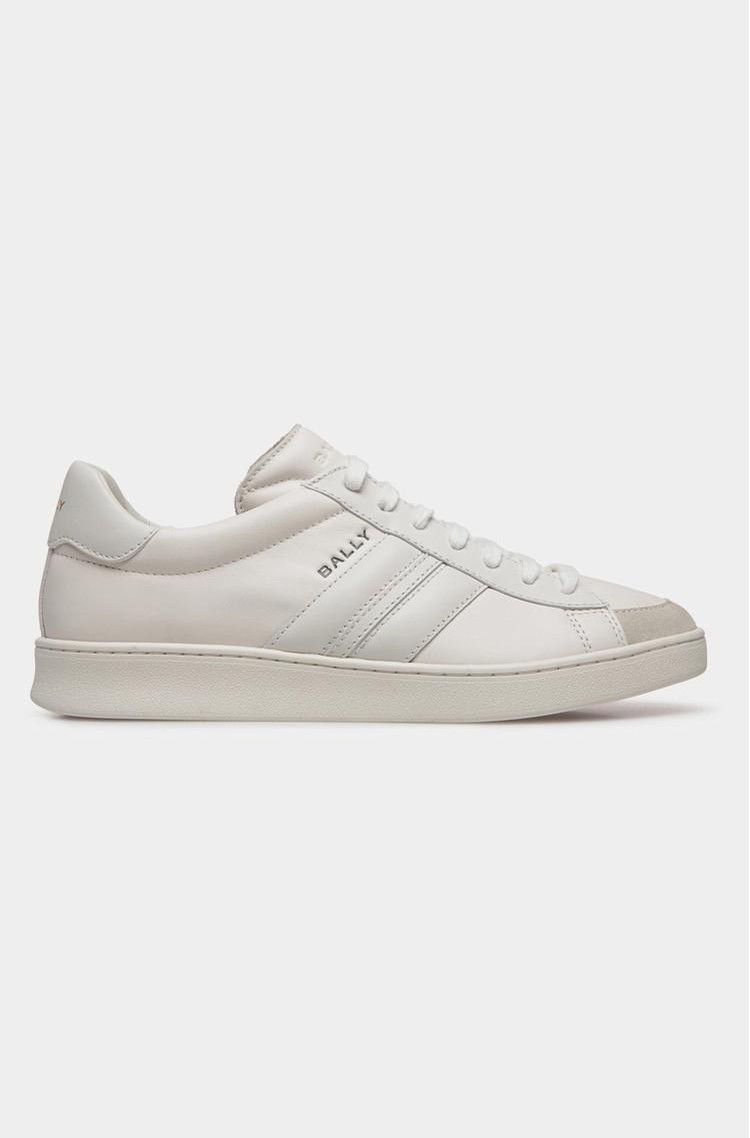 BALLY Usnjene superge Bela - White 