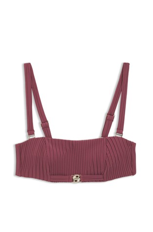 Plisiran bandeau zgornji del kopalk z dvojnim B monogramom