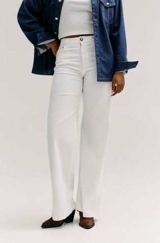 Jeans hlače s širokimi hlačnicami