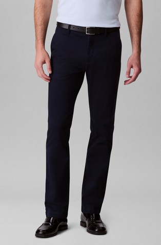 Slim fit bombažne chino hlače