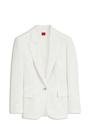 Regular-fit single-breasted blazer