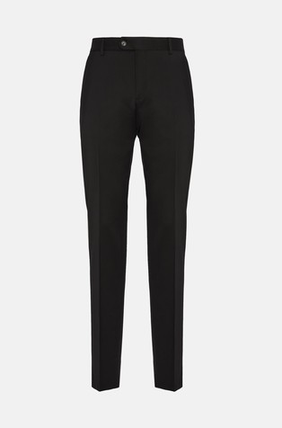 BOGGI MILANO Trousers in Stretch Knitted Wool Black 5