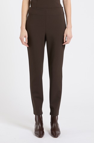 Slim fit trousers in stretch viscose blend