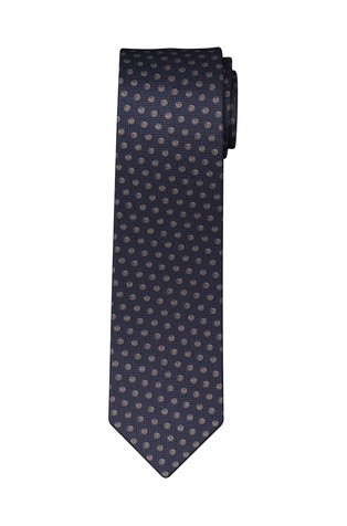 Polka-dot silk tie