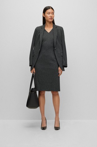HUGO BOSS Tote bag in leather with embossed logo Black 7