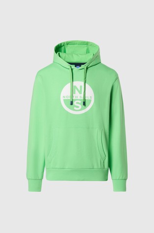 NORTH SAILS Hoodie with maxi print Green 6