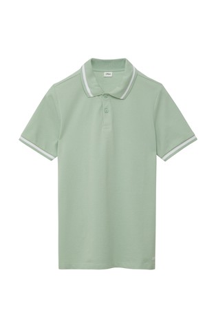 Piké polo majica s kontrastnimi detajli