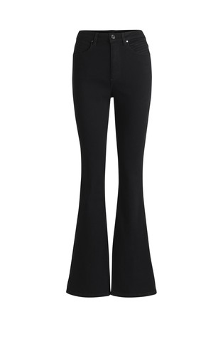 Zvončaste jeans hlače iz raztegljivega denima