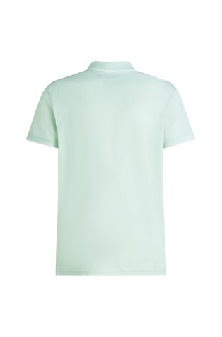 TOMMY HILFIGER Regular fit polo majica iz piké lanene mešanice Zelena - Light Green 6