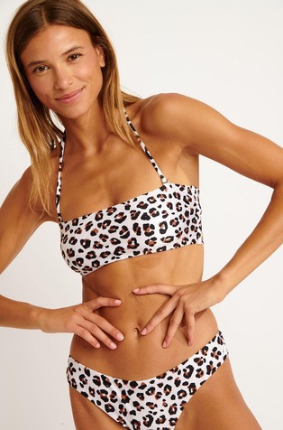 Nilo Makaba animal bandeau bikini top