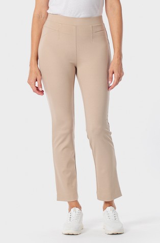 Stretch viscose blend trousers