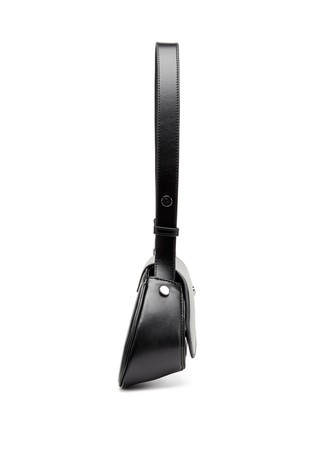 DIESEL Play crossbody bag in semi gloss leather Black 2