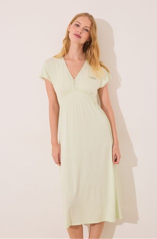 Viscose midi nightgown