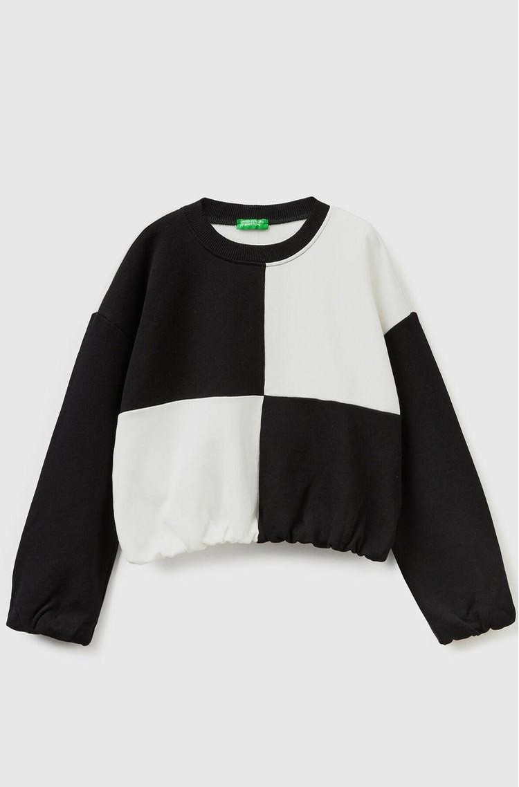 BENETTON Pulover z barvnimi bloki Večbarvna - Multi 