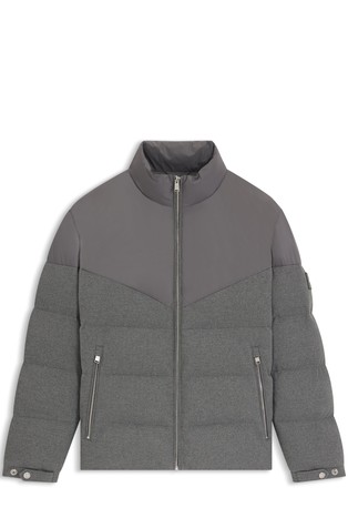 Vodoodporna prešita bunda iz kombinacije tkanin