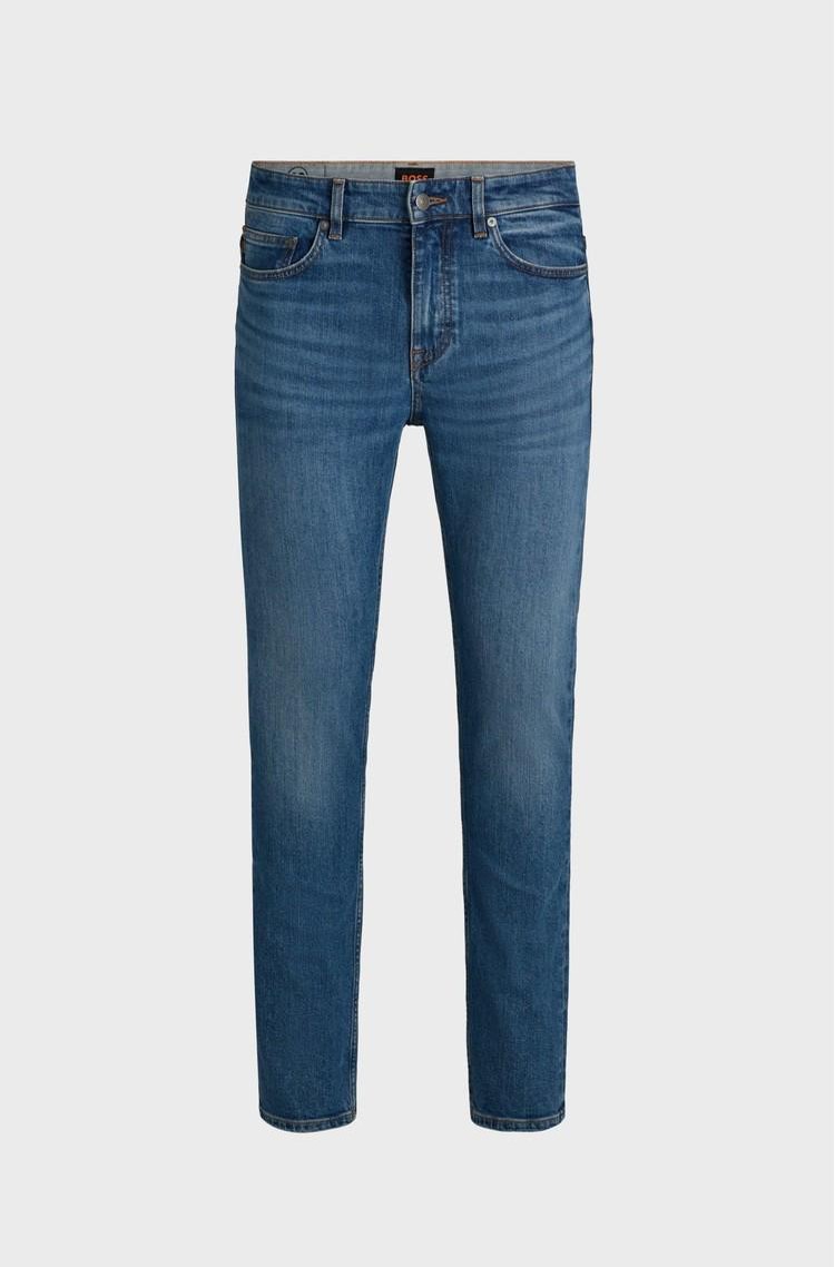 HUGO BOSS Delaware slim fit jeans hlače iz raztegljivega denima Modra - Blue 