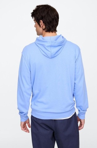 GAP Gap logo moški pulover s kapuco Modra - Shirting Blue 3