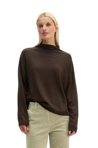 Oversized knit sweater in wool blend