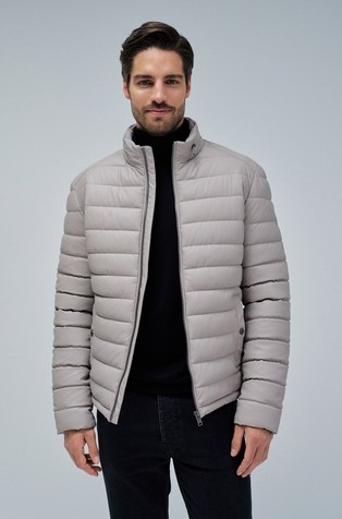 Light padded faux leather jacket