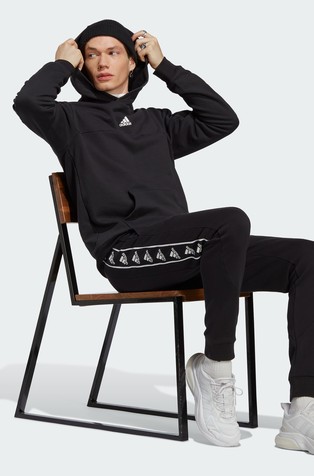 ADIDAS Brandlove pulover s kapuco Črna - Black 5
