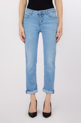 Slim fit jeans hlače s skrajšano dolžino