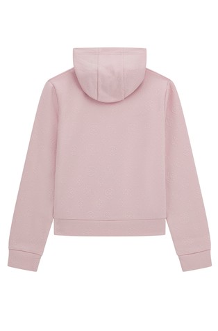 GUESS 4G peony logo žakarski pulover s kapuco Roza - Pink 2