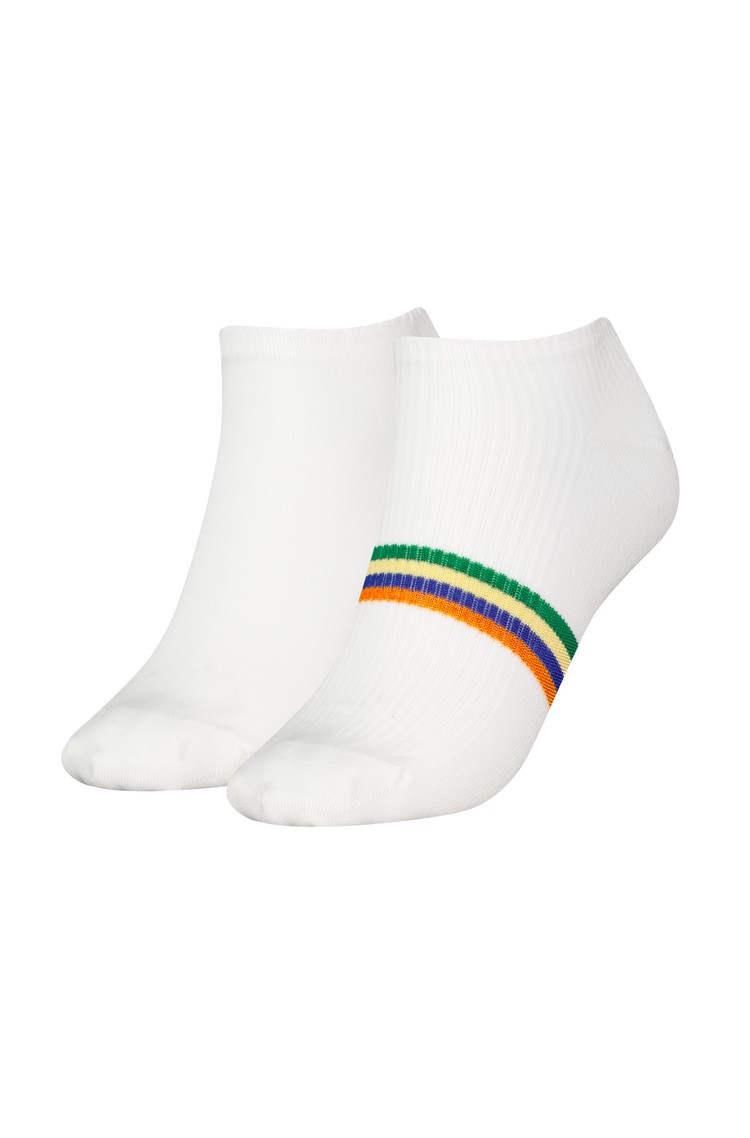 TOMMY HILFIGER Sneaker 2-pack socks with stripe White 