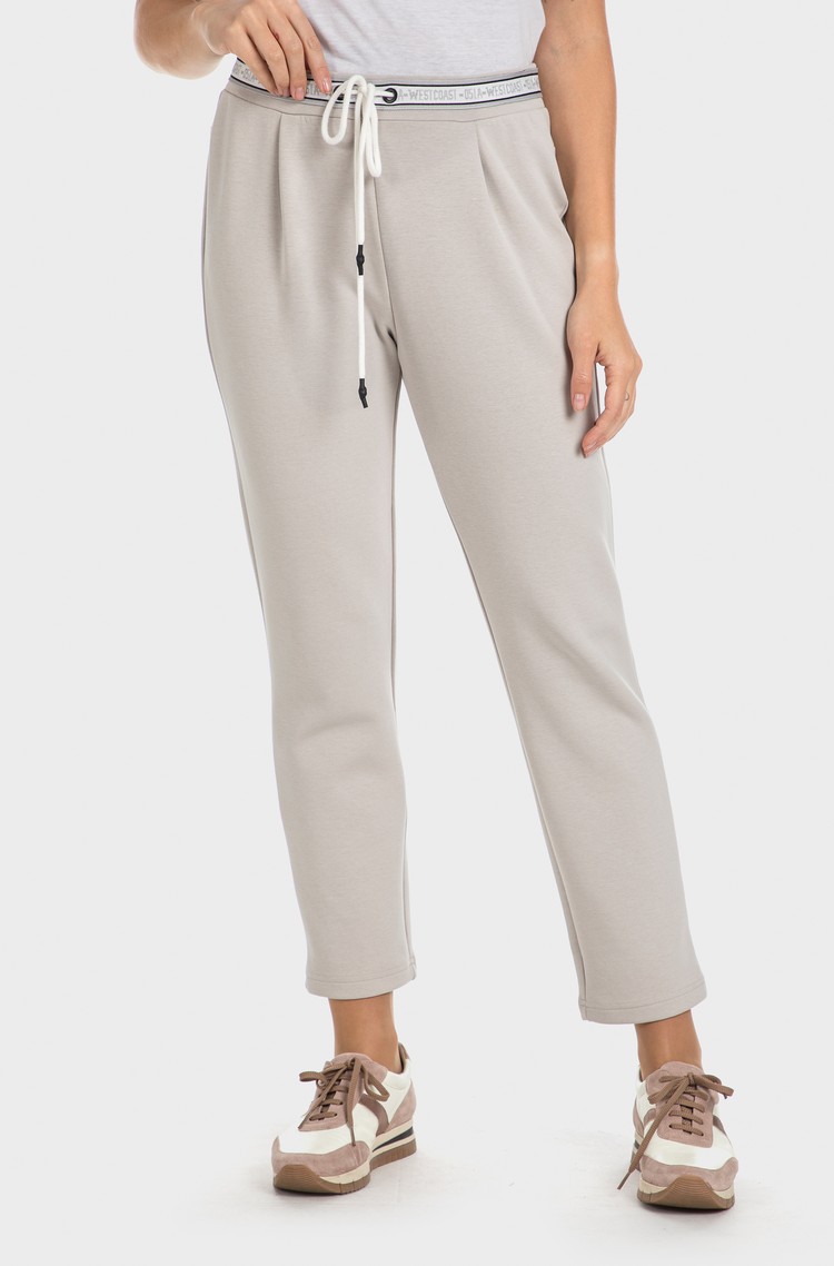 PUNT ROMA Comfy jogger trousers Cream 